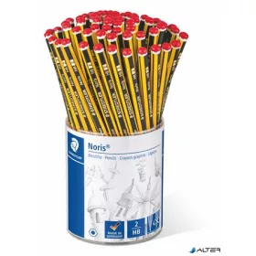   Grafitceruza display, HB, hatszögletű, STAEDTLER 'Noris'