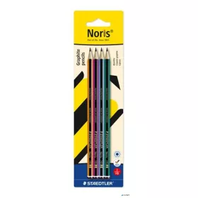   Grafitceruza készlet, HB, hatszögletű, STAEDTLER 'Noris® 120 colour edition', 4 darab