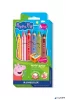 Színes ceruza készlet, hatszögletű, jumbo, STAEDTLER „Noris® junior 140", Peppa malac, 6 szín