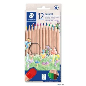   Színes ceruza készlet, hatszögletű, STAEDTLER 'Noris® natural 143N', 12 szín