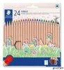 Színes ceruza készlet, hatszögletű, STAEDTLER 'Noris® natural 143N', 24 szín