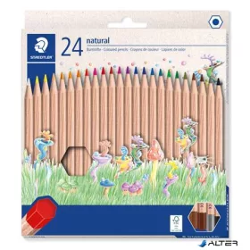   Színes ceruza készlet, hatszögletű, STAEDTLER 'Noris® natural 143N', 24 szín