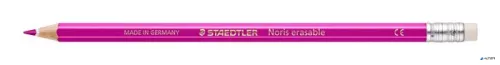 Színes ceruza készlet radírral, hatszögletű, STAEDTLER "Noris Club", 12 különböző szín