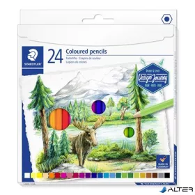  Színes ceruza készlet, hatszögletű, STAEDTLER "146 C", 24 különböző szín
