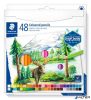 Színes ceruza készlet, hatszögletű, STAEDTLER '146C', 48 különböző szín