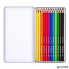 Színes ceruza készlet, hatszögletű, STAEDTLER® '146M', 12 különböző metál szín
