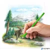 Színes ceruza készlet, hatszögletű, STAEDTLER® 'metallic 146M', 12 különböző metál szín