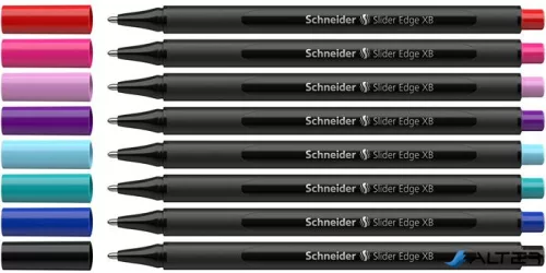 Golyóstoll készlet, 0,7 mm, kupakos, SCHNEIDER "Slider Edge XB", vegyes színek