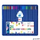 Színes ceruza készlet, háromszögletű, STAEDTLER "Ergosoft® 157", 24 különböző szín