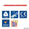 Színes ceruza készlet, háromszögletű, STAEDTLER "Ergosoft® 157", 24 különböző szín