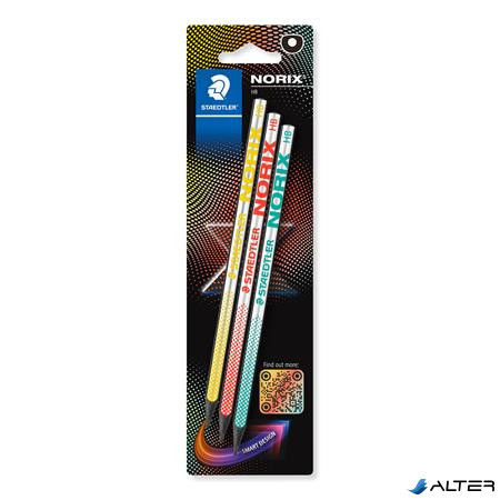Grafitceruza készlet, HB, STAEDTLER "Norix® 181", 3 különböző szín