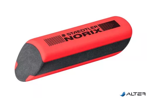 Grafitceruza készlet, hegyezővel, radírral, HB, STAEDTLER "Norix® 181", piros
