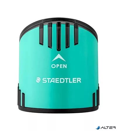 Grafitceruza készlet, hegyezővel, radírral, HB, STAEDTLER "Norix® 181", zöld