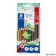 Színes ceruza készlet, hatszögletű, STAEDTLER 'Noris Colour 185', 10+2 különböző szín