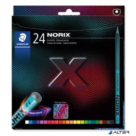   Színes ceruza készlet, STAEDTLER "Norix® 186", 24 különböző szín