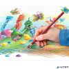 Színes ceruza készlet, háromszögletű, STAEDTLER 'Noris Colour 187', 12 különböző szín