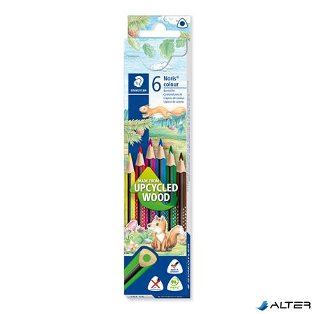 Színes ceruza készlet, háromszögletű, STAEDTLER 'Noris Colour 187', 6 különböző szín