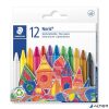Zsírkréta, STAEDTLER "Noris 220", 12 különböző szín