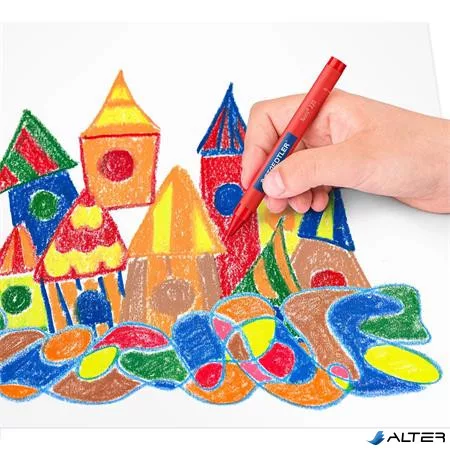Zsírkréta, STAEDTLER "Noris 220", 12 különböző szín
