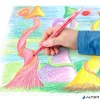 Zsírkréta, kitekerhető, STAEDTLER "Noris® 221", 24 különböző szín