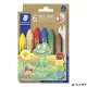 Zsírkréta, jumbo, hatszögletű, STAEDTLER "Noris Junior 224", 6 különböző szín