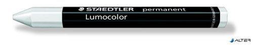 Jelölőkréta, mindenre író, vízálló (omnigraph), STAEDTLER "Lumocolor 236", fehér