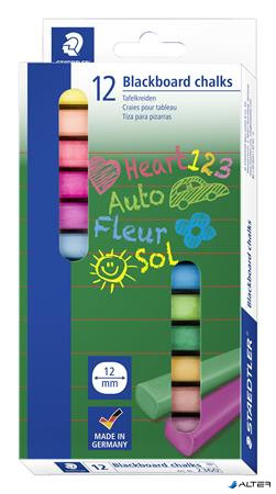 Táblakréta, szögletes, 12 darabos, STAEDTLER® "2360", vegyes színek