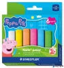 Aszfaltkréta, jumbo, STAEDTLER 'Noris® Junior 2365', Peppa malac, 6 szín