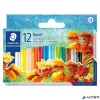Olajpasztell kréta, STAEDTLER "Noris 241", 12 különböző szín