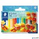Olajpasztell kréta, STAEDTLER "Noris 241", 12 különböző szín