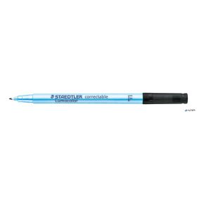   Alkoholmentes marker, OHP, 0,6 mm, STAEDTLER 'Lumocolor® 305 F', fekete