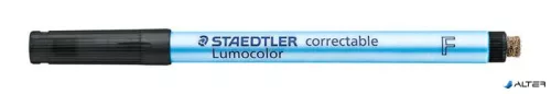 Alkoholmentes marker, OHP, 0,6 mm, STAEDTLER "Lumocolor® 305 F", fekete