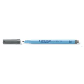   Alkoholmentes marker, OHP, 1 mm, STAEDTLER 'Lumocolor® 305 M', fekete