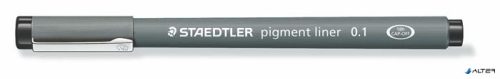 Tusfilc, 0,1 mm, STAEDTLER "Pigment Liner 308", fekete