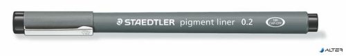 Tusfilc, 0,2 mm, STAEDTLER 'Pigment Liner 308', fekete