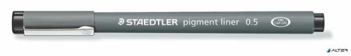 Tusfilc, 0,5 mm, STAEDTLER "Pigment Liner 308", fekete
