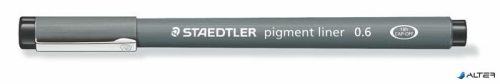 Tusfilc, 0,6 mm, STAEDTLER 'Pigment Liner 308', fekete