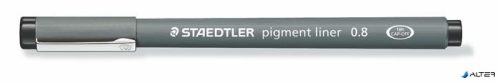 Tusfilc, 0,8 mm, STAEDTLER 'Pigment Liner 308', fekete