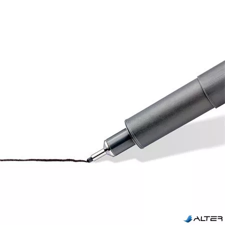Tusfilc készlet, 8 különböző vonalvastagság, STAEDTLER 'Pigment liner 308', fekete
