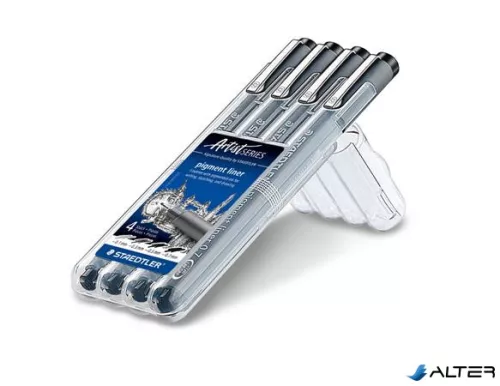 Tusfilc készlet, STAEDTLER 'Pigment Liner 308', fekete