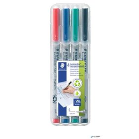   Alkoholmentes marker készlet, OHP, 0,4 mm, STAEDTLER 'Lumocolor® 311 S', 4 különböző szín