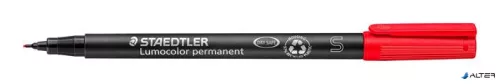 Alkoholos marker, OHP, 0,4 mm, STAEDTLER 'Lumocolor® 313 S', piros