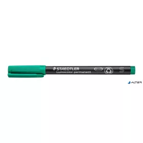  Alkoholos marker, OHP, 0,4 mm, STAEDTLER 'Lumocolor® 313 S', zöld