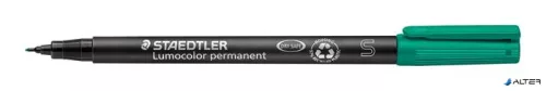 Alkoholos marker, OHP, 0,4 mm, STAEDTLER "Lumocolor® 313 S", zöld