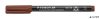 Alkoholos marker, OHP, 0,4 mm, STAEDTLER "Lumocolor® 313 S", barna