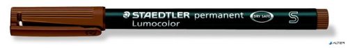 Alkoholos marker, OHP, 0,4 mm, STAEDTLER "Lumocolor® 313 S", barna