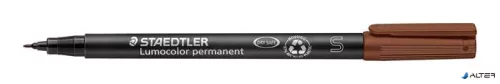 Alkoholos marker, OHP, 0,4 mm, STAEDTLER "Lumocolor® 313 S", barna