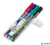 Alkoholos marker készlet, OHP, 0,4 mm, STAEDTLER 'Lumocolor® 313 S', 4 különböző szín
