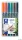 Alkoholos marker készlet, OHP, 0,4 mm, STAEDTLER 'Lumocolor® 313 S', 6 különböző szín