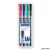 Alkoholos marker készlet, OHP, 1 mm, STAEDTLER "Lumocolor® 317 M", 4 különböző szín